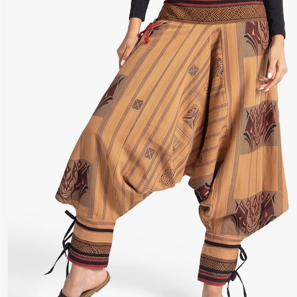 Bohemian Patterned Harem Pants - image 1